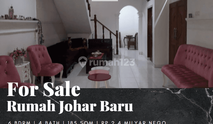 Dijual Rumah di Johar Baru Jakarta Pusat SHM 1