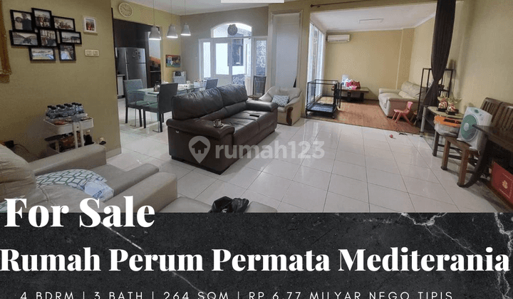 Dijual Rumah di Perumahan Permata Mediterania Raya 1