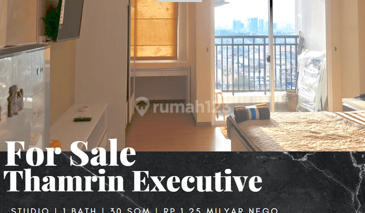 Dijual Apartemen Thamrin Executive Studio Low Floor Furnished 1