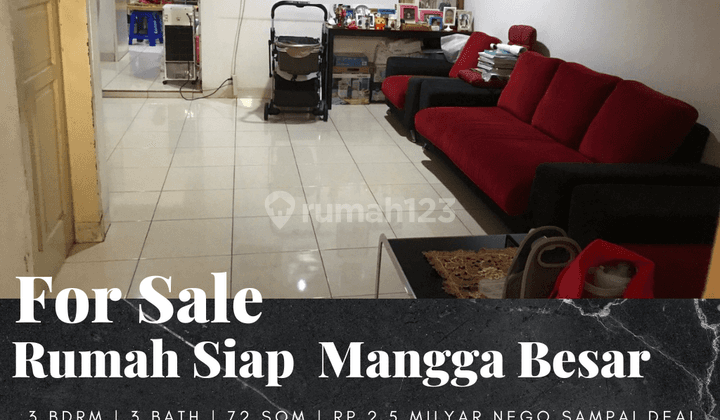 Dijual Rumah Siap Huni di Mangga Besar 2 Lantai Semi Furnished 1