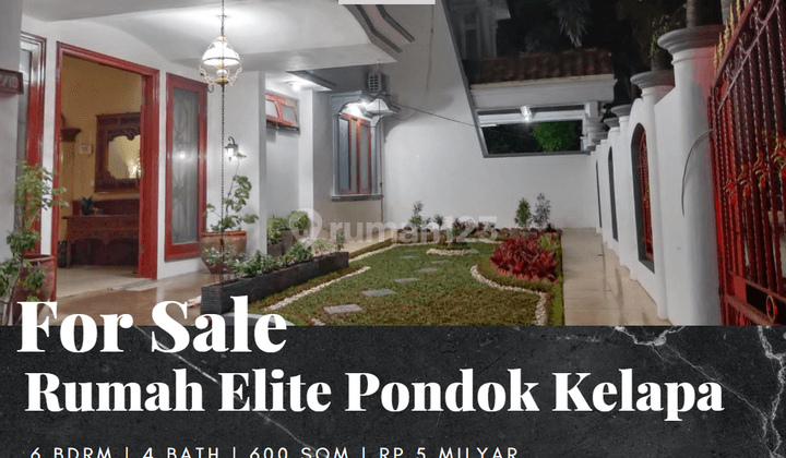 Dijual Cepat Rumah Mewah Dalam Perumahan Elite di Pondok Kelapa 1