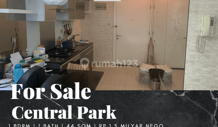 Dijual Apartement Central Park 1 Bedroom Full Furnished Lantai Rendah 1