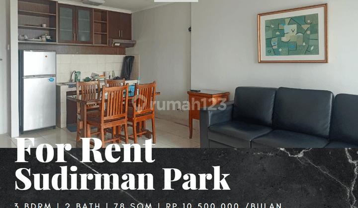 Disewakan Apartement Sudirman Park 3 Bedrooms View Timur 1