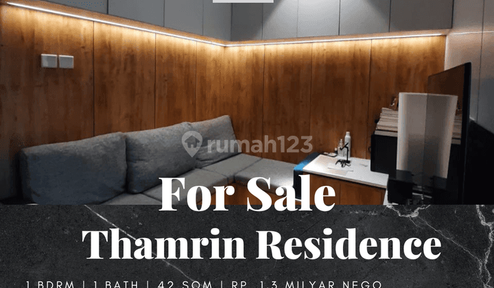 Dijual Apartemen Thamrin Residence 1 Bedroom Furnished Bagus 1