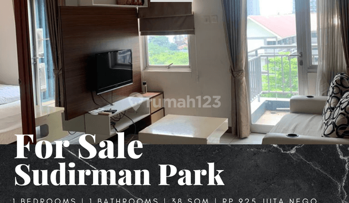 Dijual Apartemen Sudirman Park 1 Bedroom Full Furnished Lantai Rendah 1