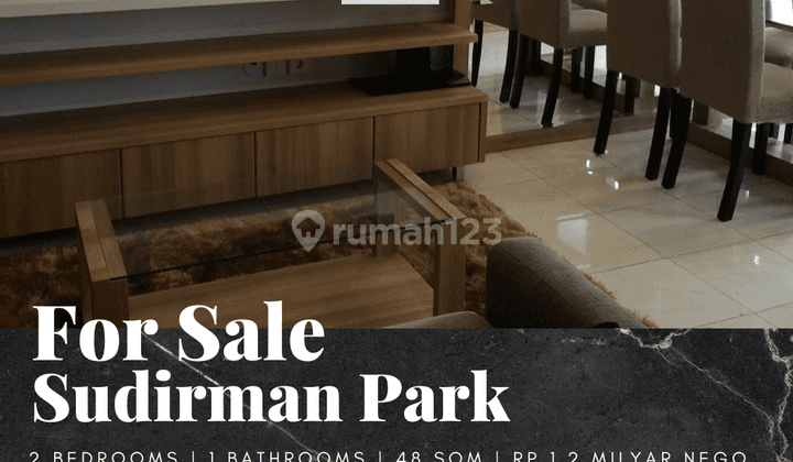 Dijual Apartemen Sudirman Park 2 Bedroom Full Furnished Low Floor 1