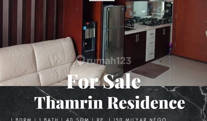 Dijual Apartemen Thamrin Residence 1 BR Furnished View Pool 1