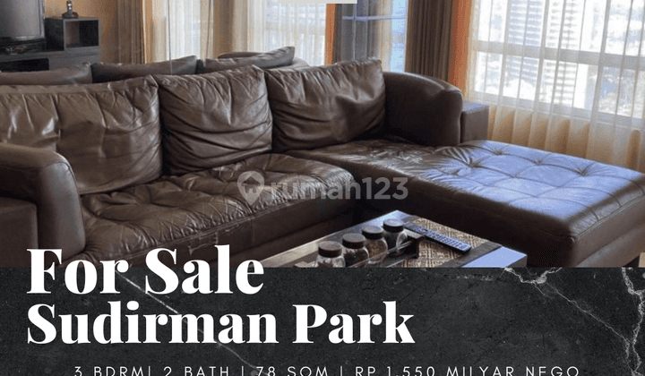 Dijual Apartemen Sudirman Park 3 Bedroom Furnished Sudirman View 1