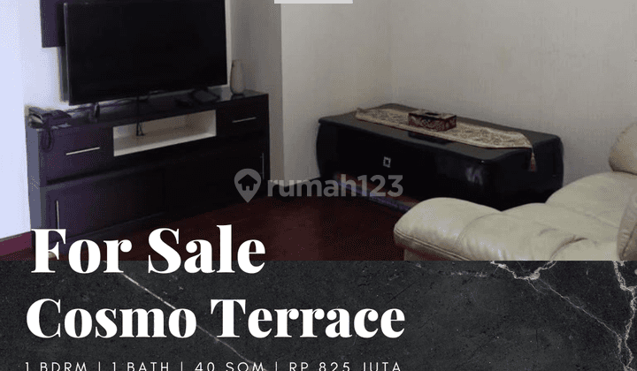 Dijual Apartement Cosmo Terrace 1 BR Full Furnished View City 1