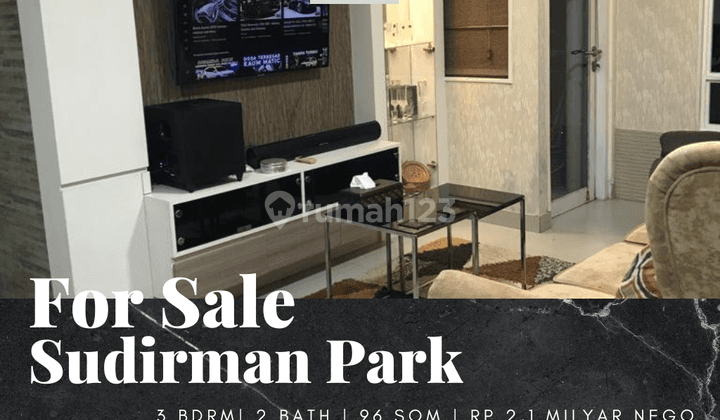 Dijual Apartemen Sudirman Park 3 Bedroom Furnished View Paviliun 1