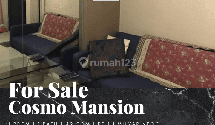 Dijual Apartement Cosmo Mansion 1br Full Furnished View Thamrin 1