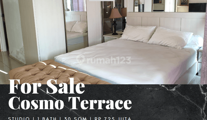 Dijual Apartemen Cosmo Terrace Tipe Studio Lantai Tinggi Furnished 1