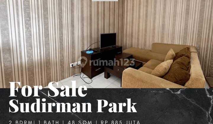  Dijual Apartement Sudirman Park 2 BR Full Furnished View Utara  1