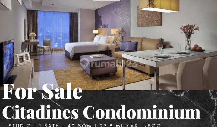 Dijual Apartemen The H Tower Citadines Condominium Tipe Studio 1