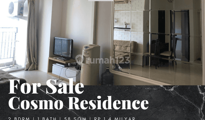 Jual Apartemen Cosmo Residence 2 Bedroom Lantai Sedang Furnished 1