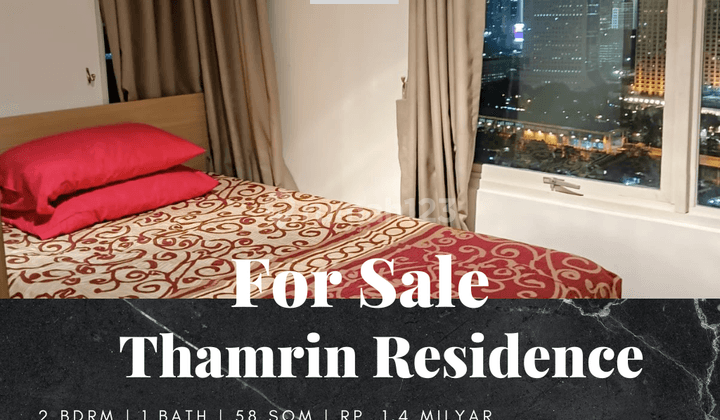 Dijual Apartement Thamrin Resdences 2 BR Furnished Bagus 1