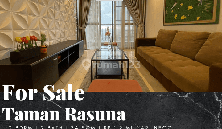 Dijual Apartemen Taman Rasuna 2 Bedroom Furnished Service Area 1