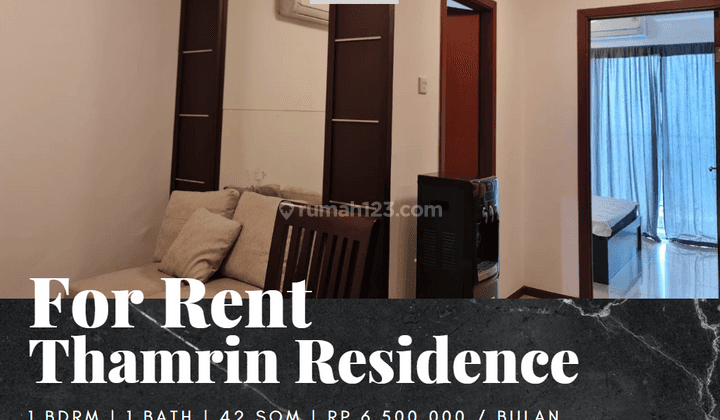 Disewakan Apartemen Thamrin Residence 1 Bedroom Full Furnished  1