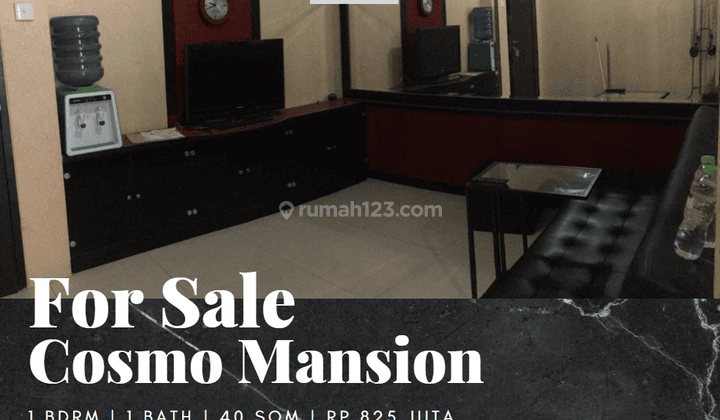 Dijual Apartemen Cosmo Mansion 1 Bedroom Full Furnished Middle Floor 1