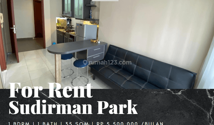 Sewa Apartement Sudirman Park 1 Bedroom Full Furnished Lantai Tinggi 1