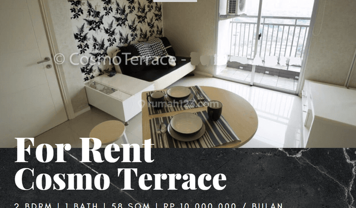 Disewakan Apartemen Cosmo Terrace 2 Bedroom Full Furnished 1