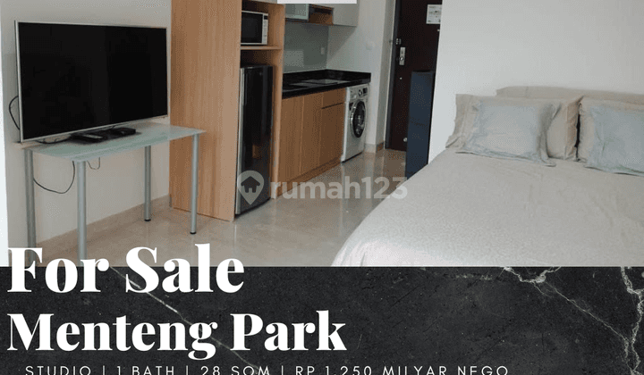 Dijual Apartement Menteng Park Type Studio Furnished Ppjb 1