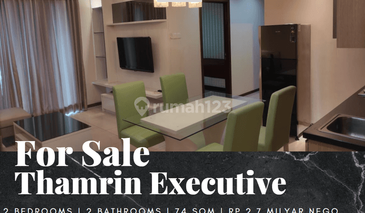 Dijual Apartemen Thamrin Executive 2 Bedroom Suite B Semi Private Lift 1