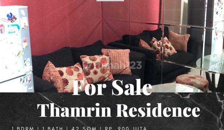 Dijual Apartemen Thamrin Residence 1 Bedroom Furnished Bagus 1