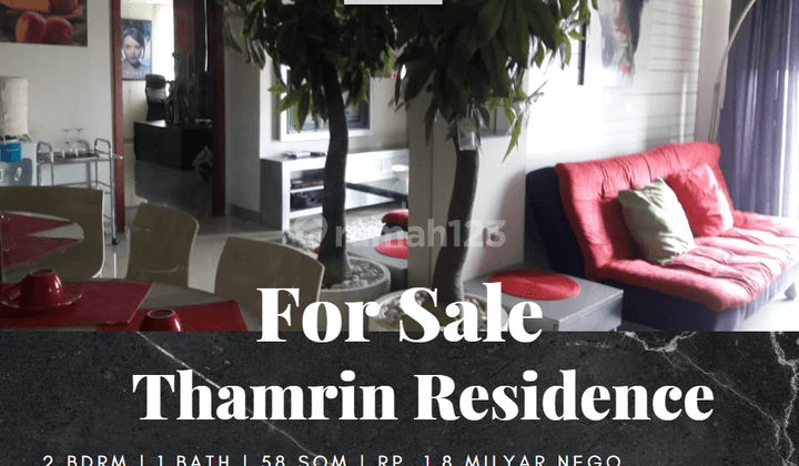 Jual Apartemen Thamrin Residence 2 Bedroom Full Furnished High Floor 1