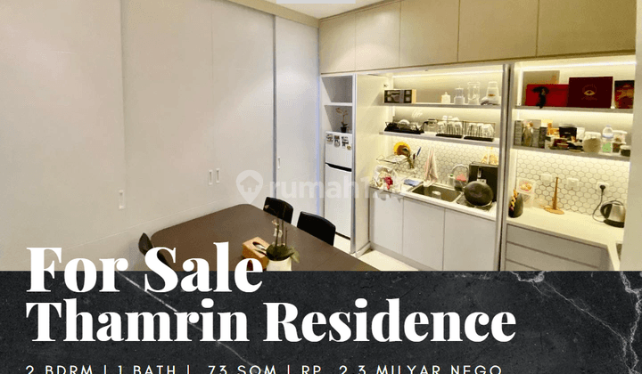 Jual Apartemen Thamrin Residence 2 Bedroom Furnished Lantai Fasilitas 1