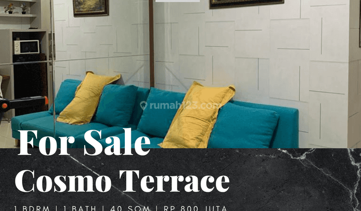 Dijual Apartemen Cosmo Terraces 1 Bedroom Furnished Bagus 1