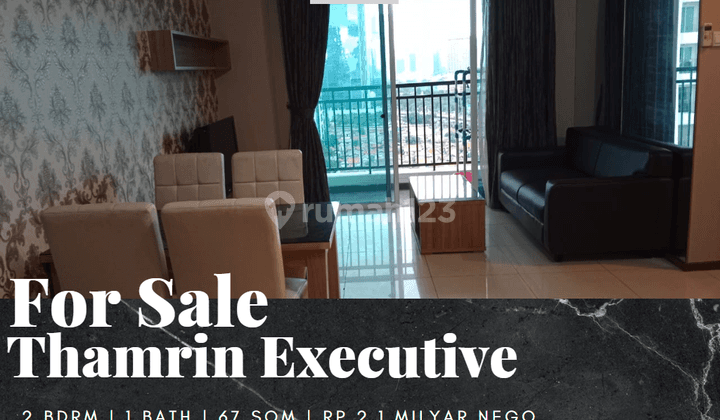 Dijual Apartemen Thamrin Executive 2 Bedroom Full Furnished Bagus 1