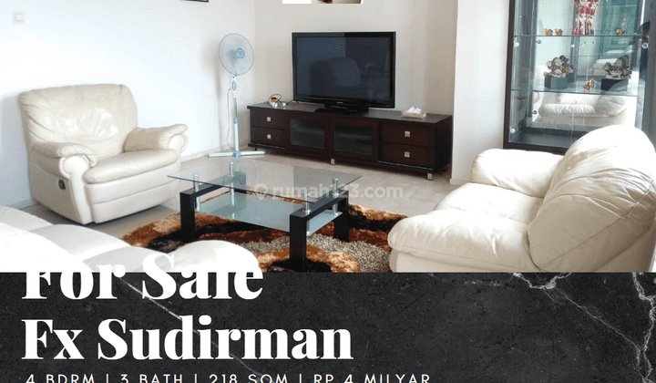 Dijual Apartemen Fx Sudirman 3 Bedroom Full Furnished High Floor 1