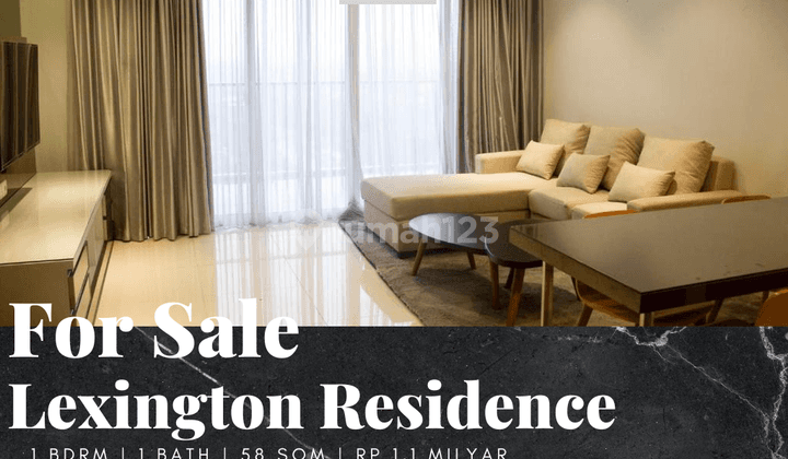 Jual Apartemen Lexington Residences 1 Bedroom Furnished Baru 1