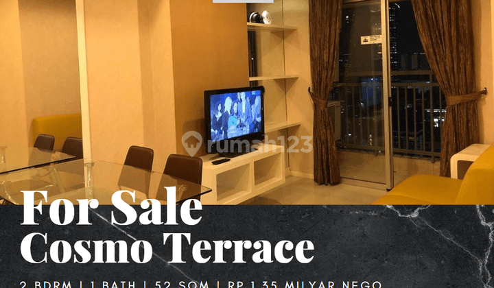 Dijual Apartemen Cosmo Terrace 2 Bedroom Full Furnished 1