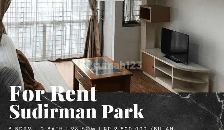 Disewakan Apartement Sudirman Park 3br Furnished Bagus High Floor 1