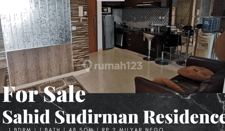 Dijual Apartemen Sahid Sudirman 1br Full Furnished 1