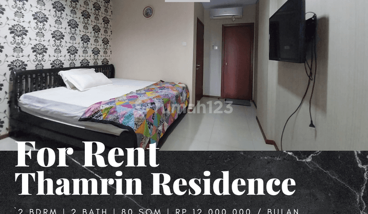 Disewakan Apartement Thamrin Residence City Home 2 BR Furnished 1