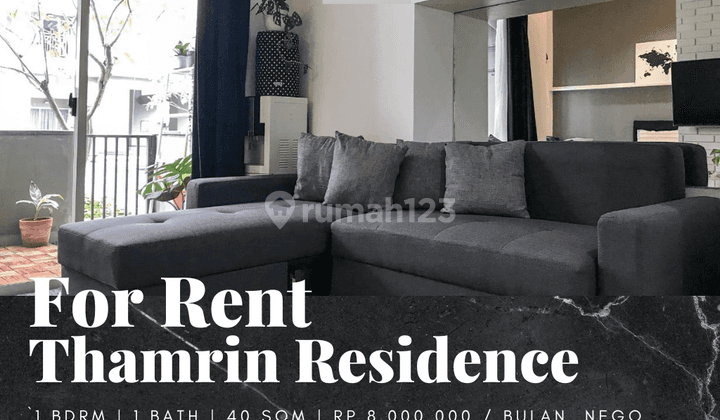 Disewakan Apartement Thamrin Residence 1 BR Furnished Bagus 1