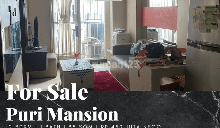 Dijual Apartement Puri Mansion 2 BR Furnished Bagus Tower B 1