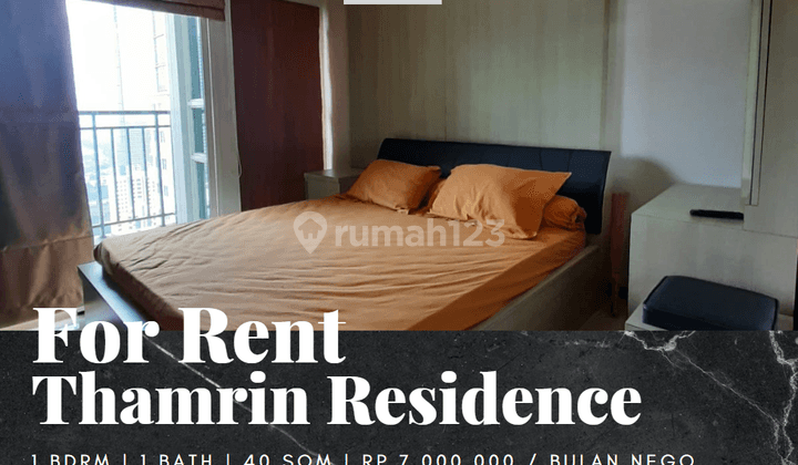 Disewakan Apartement Thamrin Residences 1 Bedroom Furnished Bagus 1