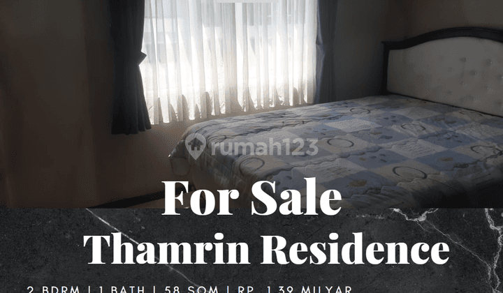 Dijual Apartement Thamrin Residence 2 Bedroom Full Furnished Tower A 1