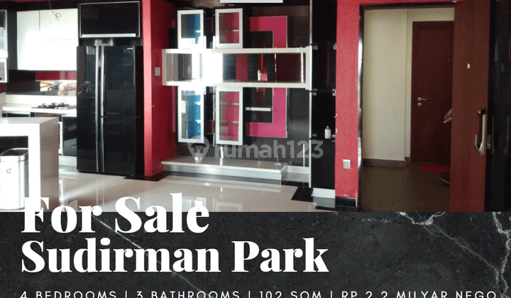 Dijual Apartemen Sudirman Park 3 Bedroom Full Furnished Lantai Tinggi 1