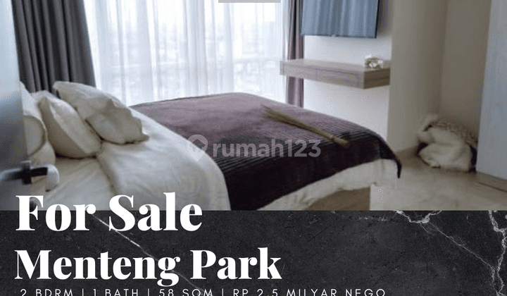 Dijual Apartement Menteng Park 2 BR Furnished Bagus 1