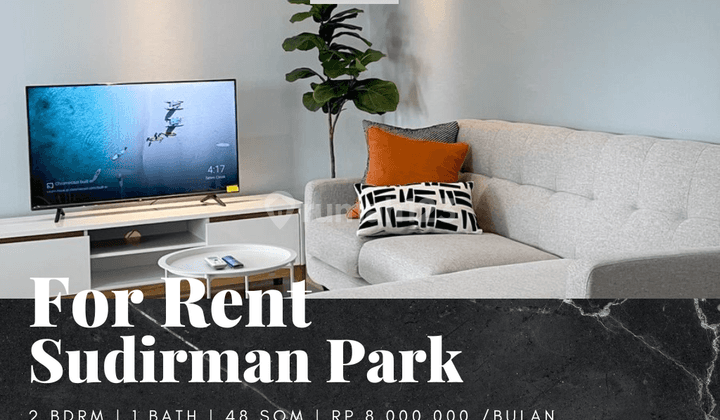 Disewakan Apartement Sudirman Park 2 Bedroom Furnished View Selatan 1