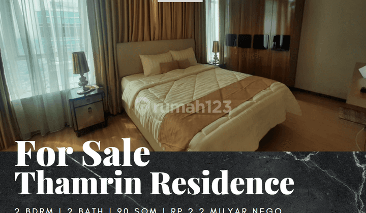 Dijual Apartement Thamrin Residence Premiere 2 Bedroom Full Furnished 1