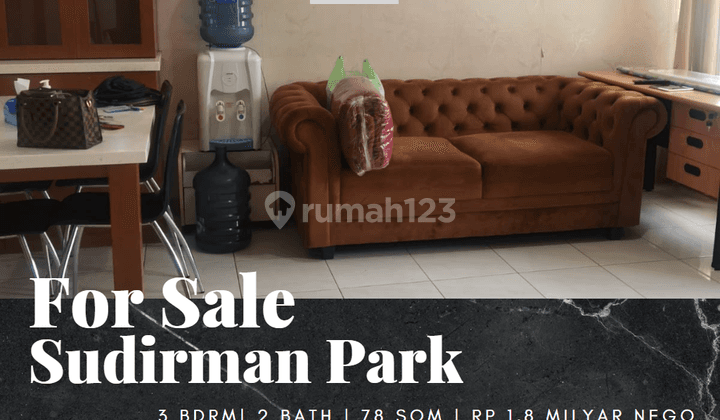 Dijual Apartement Sudirman Park 3 Bedroom Furnished View Jalan Taman 1