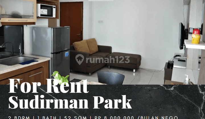 Disewakan Apartement Sudirman Park 2 Bedroom Tower A View Kolam Renang 1