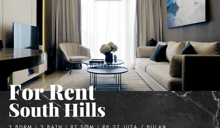 Disewakan Apartemen South Hills 2 Bedroom New Furnished Nice View 1