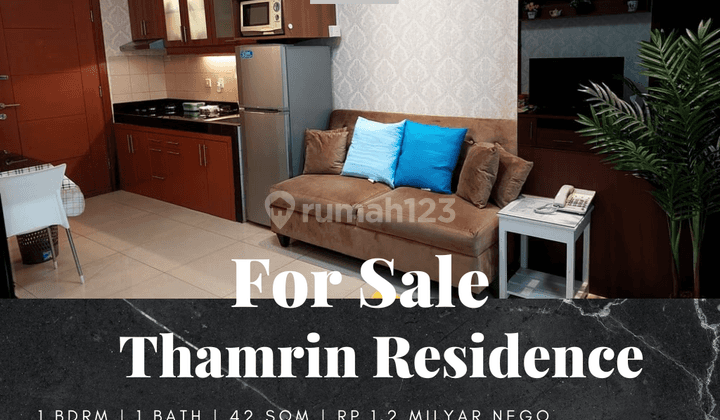 Dijual Apartement Type L Thamrin Residence 1 BR Furnished Bagus 1